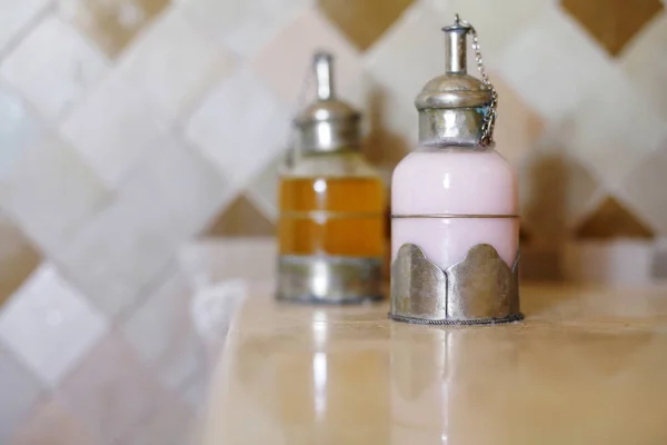 ユニークな手洗い用液体トイレタリー — ストック写真