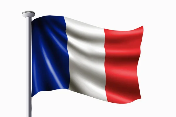 France Flag Waving Banner — Stock Photo, Image