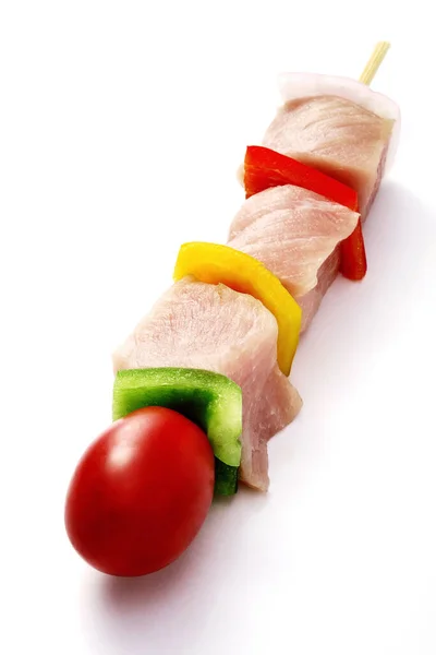 Close Raw Kebab — Stock Photo, Image