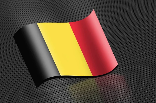 Σημαία Βελγίου Κυματίζει — Φωτογραφία Αρχείου