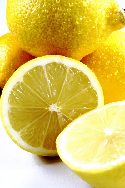 Свіжі Лимони Крупним Планом — стокове фото
