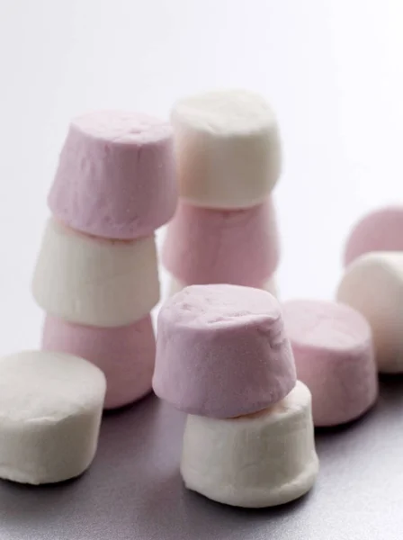 Nahaufnahme Von Rosa Marshmallows — Stockfoto