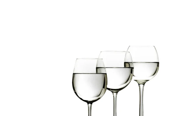 Three Glasses Water — Stock Photo, Image