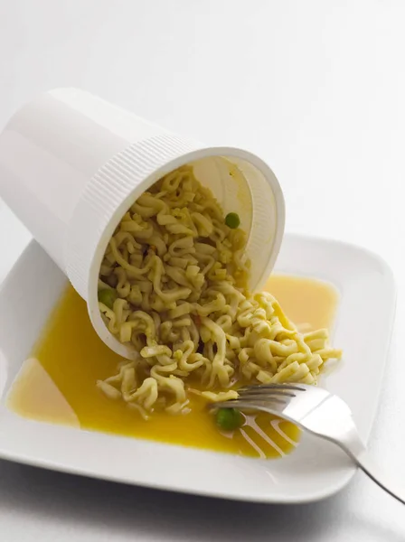 Close Cup Noodles — Stock Photo, Image