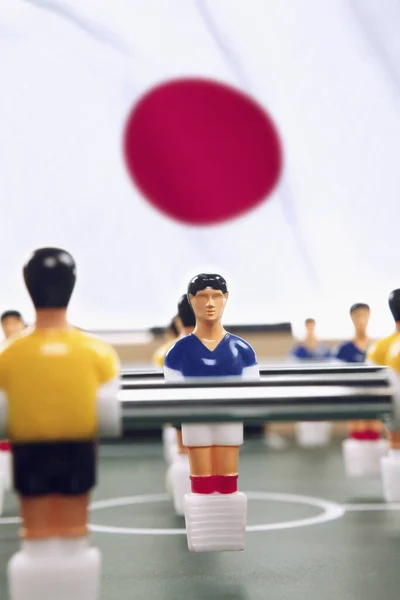 Close Van Tafel Voetbal Figuurtjes — Stockfoto