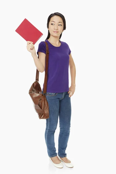 Woman Holding Book — Stock Photo, Image
