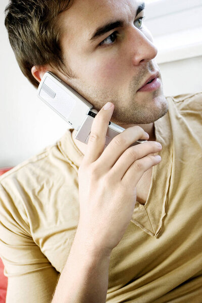 A man making phone call