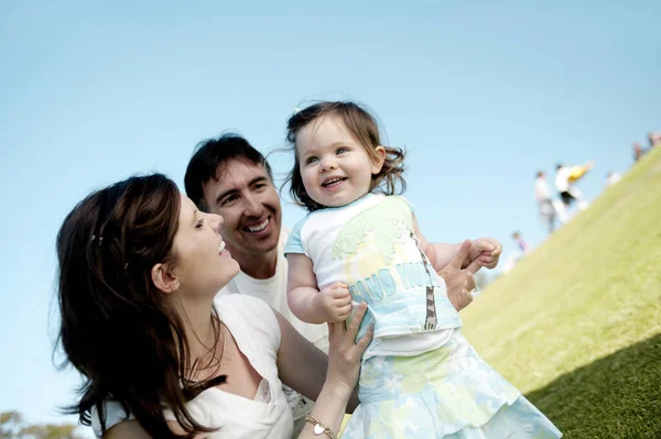 Familj Parken — Stockfoto