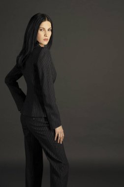 Ofisteki bir bayanın arka planı.