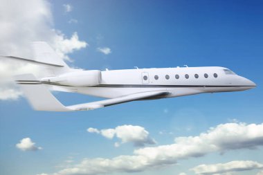 Özel uçak yakın çekim görüntüsü