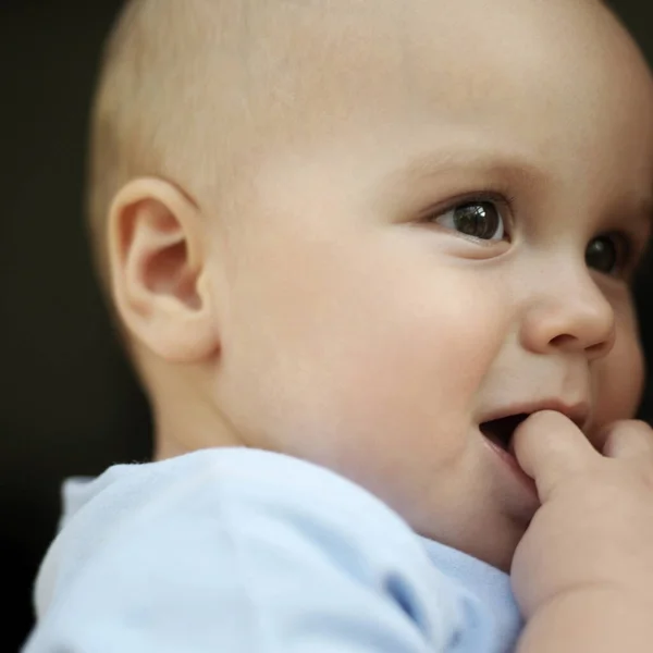 Baby Boy Sucking His Finger — Stock Photo, Image