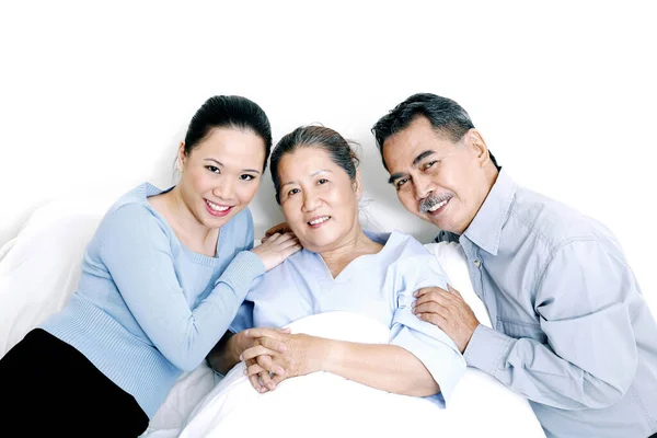 Paciente Com Sua Família — Fotografia de Stock
