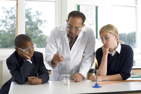 Étudiants Enseignants Laboratoire Scientifique — Photo