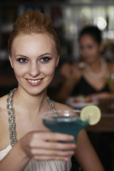 Woman Glass Cocktail — Stock Photo, Image