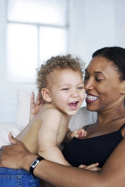 Mother Son Spending Quality Time Together Stock Picture