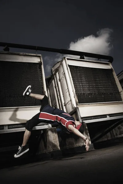 Jeune Homme Sportif Breakdance — Photo