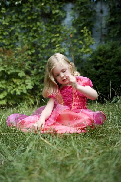 Маленькая Девочка Платье Принцессы — стоковое фото