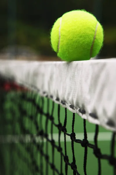 Bola Tênis Rede Tênis — Fotografia de Stock