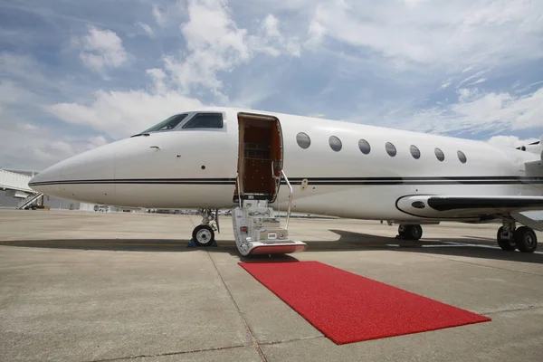 Private Airplane Red Carpet — Stock Photo, Image