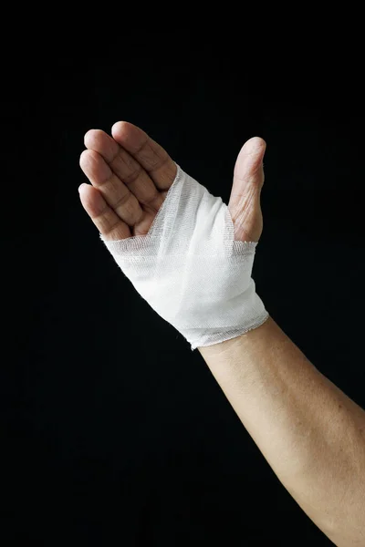 Close Hand Bandage Royalty Free Stock Photos