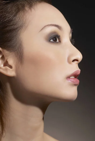 Side Shot Lady Face — Stock Photo, Image