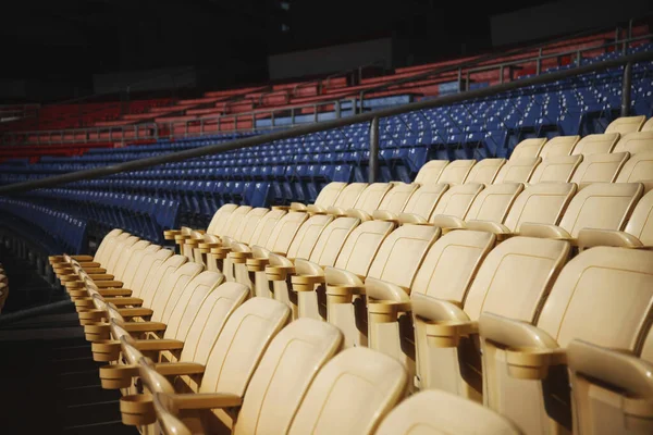 Prázdné Židle Stadionu — Stock fotografie