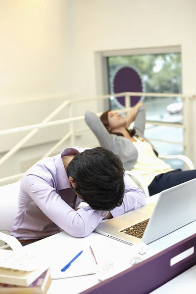 Business People Having Nap — Stock Photo, Image