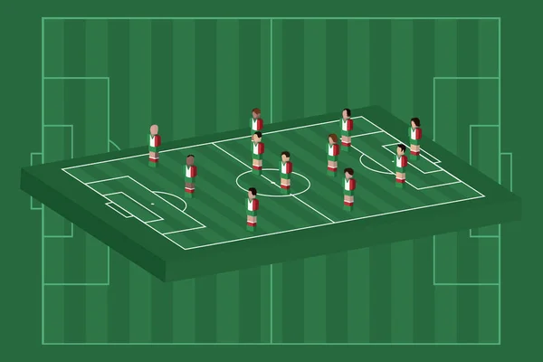 Italia Formazione Del Team Illustrazione Vettoriale — Vettoriale Stock