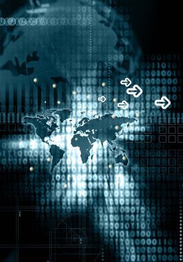 Dijital sanat soyut arkaplanı