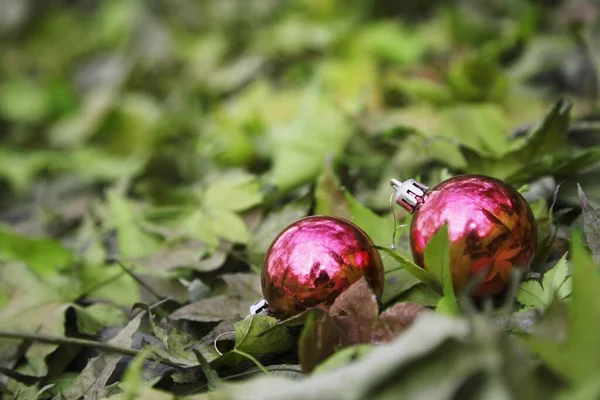 Boules Noël Vue Rapprochée — Photo