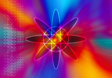 Dijital sanat soyut arkaplanı 