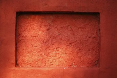 Kırmızı duvar yakın çekim görüntüsü