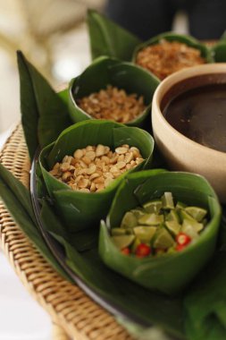 Tayland yemek çeşnileri. Yakın çekim.