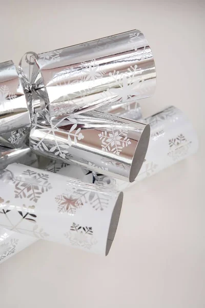 Silver Jul Kex Jul Dekoration — Stockfoto