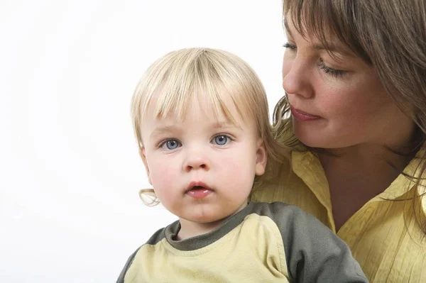 Primo Piano Madre Figlio — Foto Stock