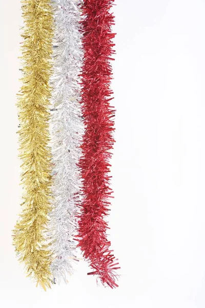 Festliche Tinsels Weihnachtsdekoration — Stockfoto