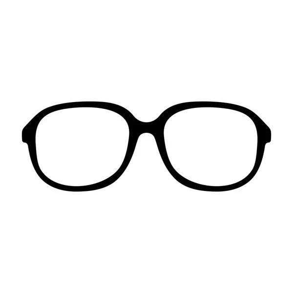 Icono de gafas aisladas sobre fondo blanco, ilustración vectorial — Vector de stock