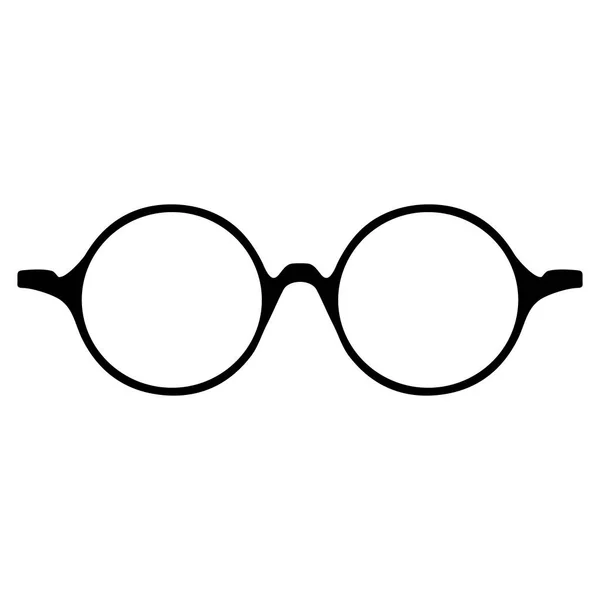 Brillensymbol isoliert auf weißem Hintergrund, Vektorillustration — Stockvektor