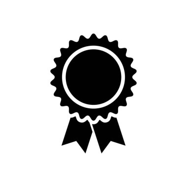 Madalya simgesi beyaz arkaplanda izole edilmiş. Vektör illüstrasyonu