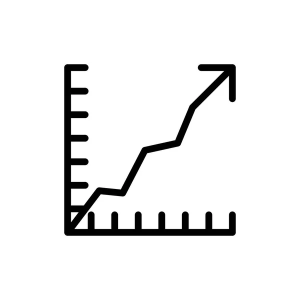 Icono de crecimiento económico aislado sobre fondo blanco, infografía, economía en caída del crecimiento, negocios, finanzas. Gráfico gráfico icono vector ilustración — Archivo Imágenes Vectoriales