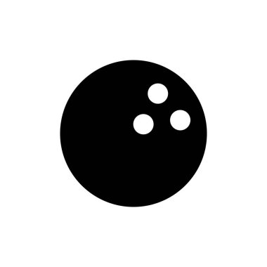 Bowling oyunu Pin Icon vektörü. Bowling ikonu. pin topu