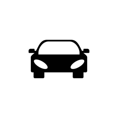 Basit bir araba ikonu. Araba simgesi vektörü
