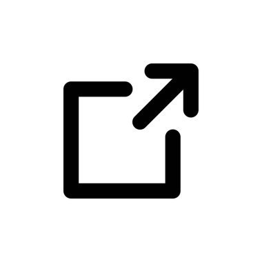 Bağlantı simgesi vektörü. Bağlantı vektör simgesi. Dış bağlantı sembolü vektör simgesi. Hiper Bağlantı sembolü