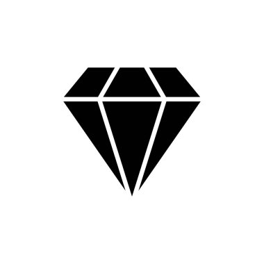 Elmas ikonu. Elmas vektör simgesi. Gemstone sembolü
