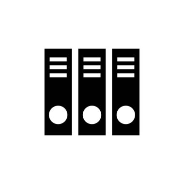 Kütüphane simgesi beyaz arkaplanda izole edildi. Kitap simgesi vektosu