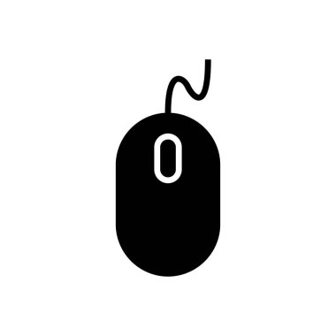 Bilgisayar Fare Simgesi beyaz arkaplanda izole edildi. Bilgisayar fare vektörü ico