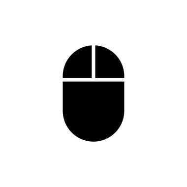 Bilgisayar Fare Simgesi beyaz arkaplanda izole edildi. Bilgisayar fare vektörü ico