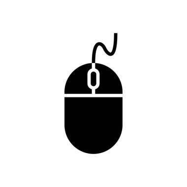 Bilgisayar Fare Simgesi beyaz arkaplanda izole edildi. Bilgisayar fare vektörü ico