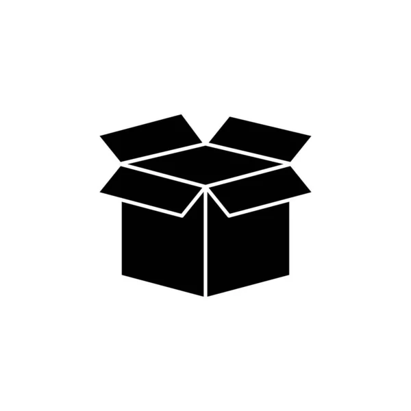 Box Symbol Vektor Öffnen Sie Das Box Symbol Karton Vorhanden — Stockvektor