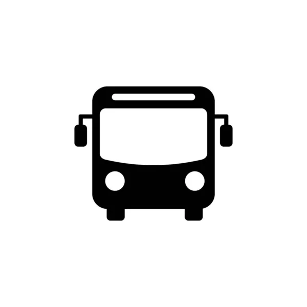 Vektor Ikon Autobusu Black Bus Vector Ico — Stockový vektor